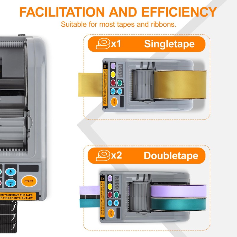 Ribbon Cutting Machine, 999mm Automatic Tape Dispenser, Dual Modes for