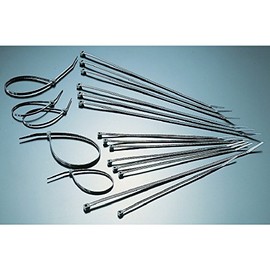 TRUSCO TRCV120LW Cable Tie Width 0.3 x 4.7 inches (7.6 x 120 mm), Maximum Binding Diameter 0.9 inches (22 Standard, 100 Pieces)