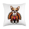 Chihuahua Turkey Outfit Cute Dog Chihuahua Throw Pillow