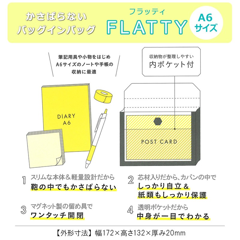 Kingjim Bag-in-Bag Flatty Carrying Case, Standard