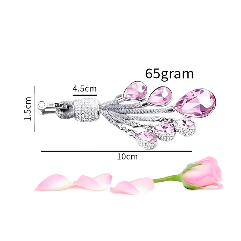 Crystal Keychain, Keyring (Pink)