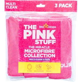 Stardrops – The Pink Stuff – Miracle Microfibre Cloth Collection 3 Pack