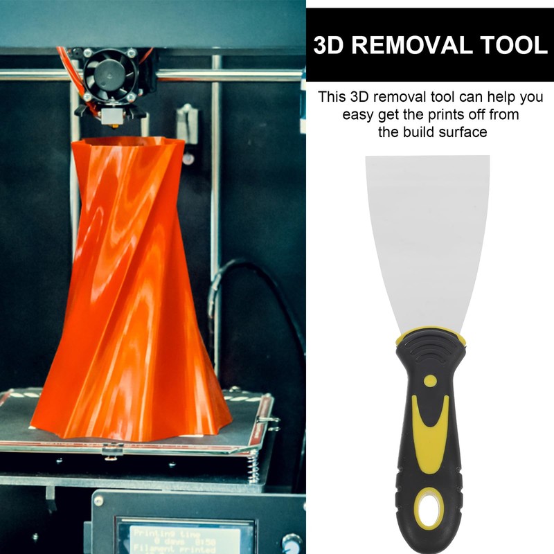 TOYMYTOY 3D Printer Scraper Stainless Steel Hot Bed Removal Tool