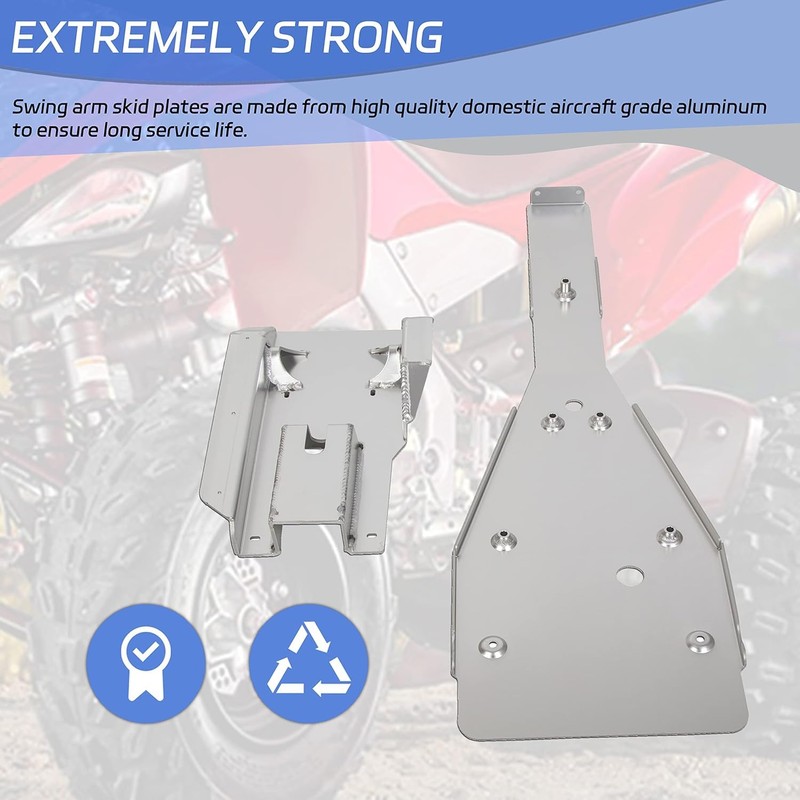 Kojem Skid Plate&Swing Arm Skid Plate Gaurd Compatible with 2006-2020