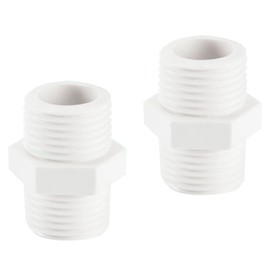 Plastic Washing Machine & Dishwasher Inlet Hose Connector – Pack of 2, Durable & Leak-Proof Replacement for Hoses