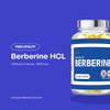 Pure Vitality: Berberine HCL 60 Vegan Capsules 500mg - 98%