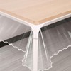 MeritMode Waterproof Clear Vinyl Tablecloth Protector Premium for Kitchen Tables,