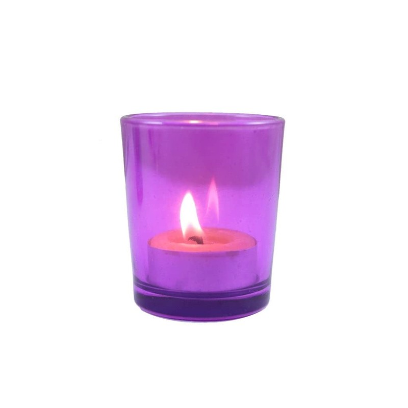 Glass Fifteen Hour Votive Candle Cup - Set of 4