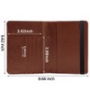 2 Pcs Passport Holder Travel Cover,Tersely Leather Blocking Passport Travelling