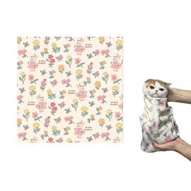 HueadorTelastic 27.6" Cat Grooming Wrap – Self-Adhesive Restraint Swaddle for Nail Trimming, Anti-Scratch & Anti-Bite Design, Extra-Large Size (Fits Cats Up to 15lbs)