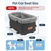 BurgeonNest Armrest Small Dog Car Seat - Portable Pet Booster
