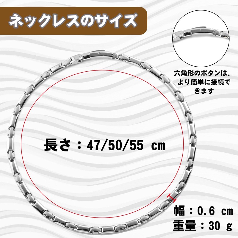 [8] 99.99% Purity, 25 Tablets, Germanium Necklace, Pure Titanium, Unisex,