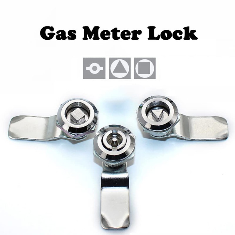 Electric Cabinet Door Lock, 2 Pcs Zinc Alloy Gas Meter