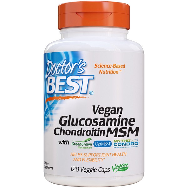 Doctor's Best - Vegan Glucosamine Chondroitin MSM Vege Capsules 120