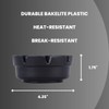 Black Plastic Ashtray Bakelite Plastic Notched Ashtray | 4 ¼”
