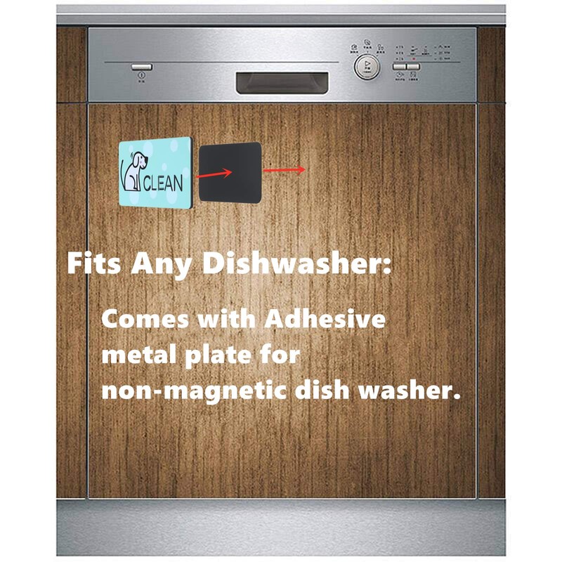 MUDOR Dishwasher Magnet Clean Dirty Sign, Double Sided Flip Indicator