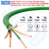 Enough 14AWG 100FT 6 Way Trailer Wire Harness - Green