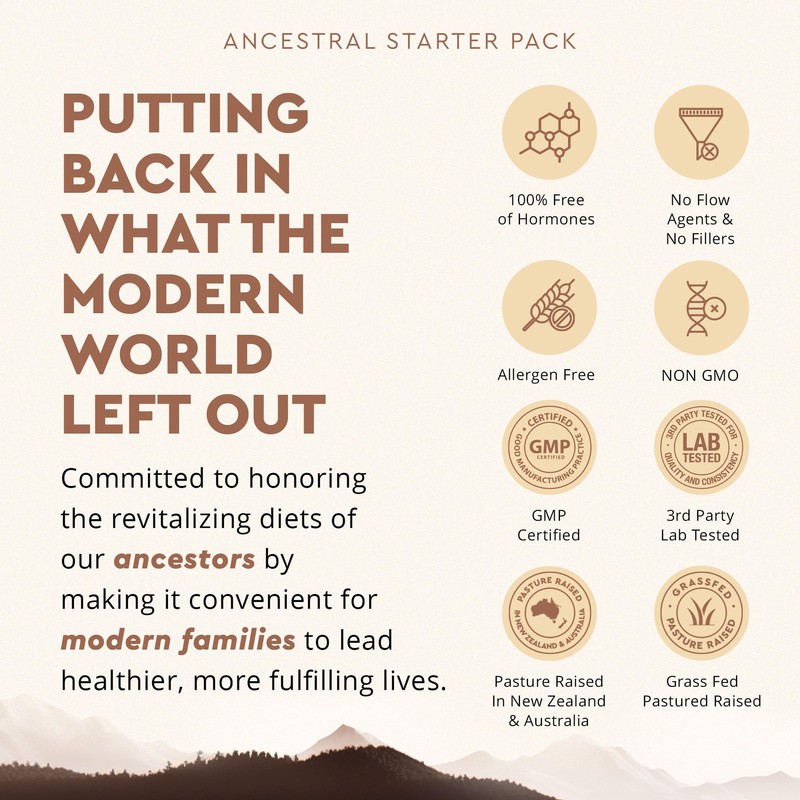 Ancestral Supplements Beef Organs and Stack Variation (Organs Starter Pack)