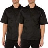 Chef Code 2-PACK Cool Breeze Chef Coat with Short-Sleeves and