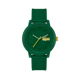 Lacoste L.12.12 Hero Men's 3H Quartz Watch, Silicone Wristband, Water Resistant up to 5ATM/50 Meters, Iconic Design, 48mm