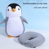 KKPLZZ 2 in 1 Neck Pillow, Cute Penguin U Shape