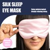 2 Pieces Silk Sleep Mask with Adjustable Strap, Eye Sleep