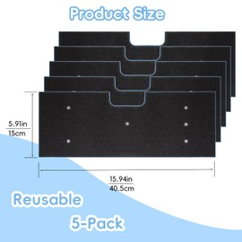 5-Pack WH01X35719 Lint Filter for GE Profile Washer Dryer Combo, Dryer Lint Filter Replacement, for Models: PFQ97HSPVDS, Hand Washable and Reusable