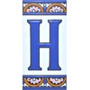 House letters 6 inch. Handpainted house letter tiles for signs,