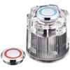 KVK Acrylic GE Handle with Screws and Cap, Silver PZK1GE-2