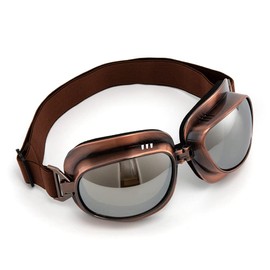 APEBAZY Motorcycle Goggles Sports Vintage Outdoor Eyewear Aviator Pilot Style Cruiser Scooter Goggle for Men,Women,Adults