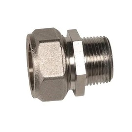For Maxline 3/4" M8003 Straight Fitting for 3/4" Rapidair Tubing Nickel-Plated Brass with Male NPT Thread & Double O-Ring Seal (175 psi Max Pressure)