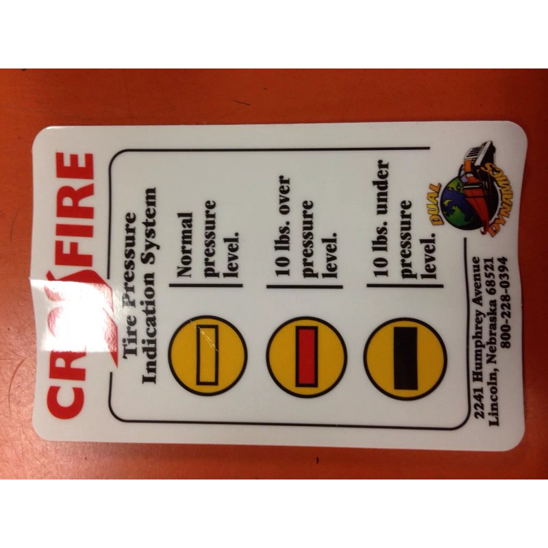 dual dynamics CROSSFIRE TIRE EQUALIZER SYSTEM 100 PSI STAINLESS STEEL