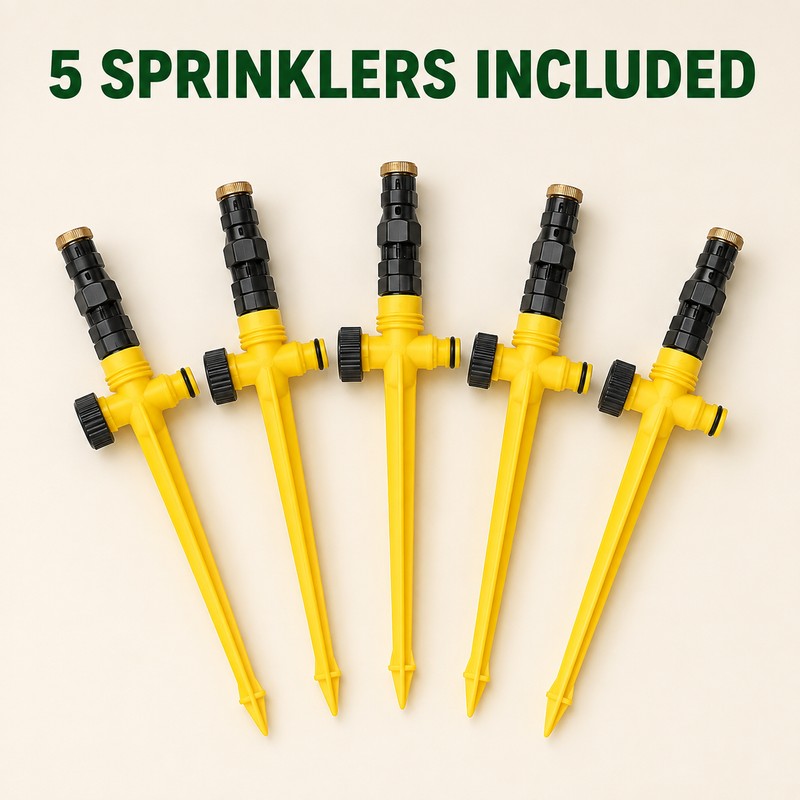 360° Rotating Garden Sprinkler for Lawn and Garden Irrigation -