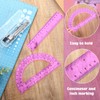 Zonon 3 Pcs Geometric Math Set, Drawing Compass, 6 Inch
