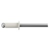 4.8mm x 12mm Grey White Painted Colour Blind Pop Rivet