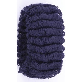 Mytoptrendz® 12 Pcs Hair Ties Large Thick Soft Ponio Bobbles Hair Bands for Thick Hair Ponytail Holder Soft Looped Towel Fabric Scrunchies for Women Girls (Assorted White and Navy)