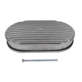 Air Cleaner 15" Oval Full Finned Replacement for Classic Ford Chevy