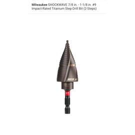 MILWAUKEE 48-89-9249 SHOCKWAVE Impact Duty Step Drill Bit