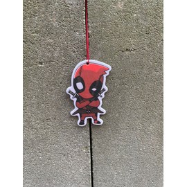 2x Deadpool Duftbaum/Lufterfrischer Duftbaum Auto lustig, Auto Duftspender, Duftbaum Auto tuning, car air freshener, Duftanhänger Auto, Duftbaum Set Auto