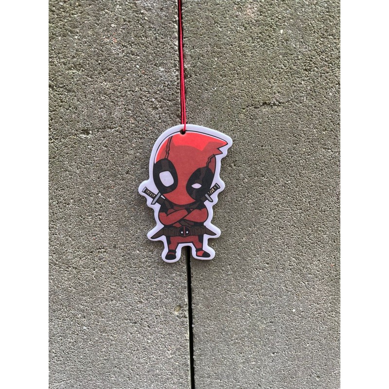 2x Deadpool Duftbaum/Lufterfrischer Duftbaum Auto lustig, Auto Duftspender, Duftbaum Auto