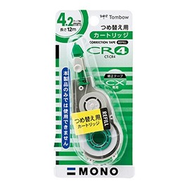 トンボ鉛筆 修正テープ MONO モノCX用カートリッジ 4.2mm (CT-CX4 用つめ替え) 10個 CT-CR4-10P
