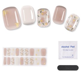 NIUANIUA Gel Nail Seal, Curing Type, Nail Seal, Gel Nail, Just Paste Set of 24 Gel Nail Seals, Nail Seal, Pink Gel Manicure, Tasteless and Easy to Apply