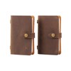 Fasjosma Leather Small Travel Journal Notebook, Vintage Daily Journal notebook