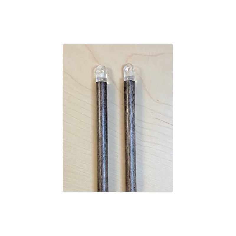 Pack of 2 Wood Tilt Wand for Horizontal Blinds (Closed