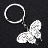 YINYA Stainless Steel Dainty Butterfly Keychain Jewelry Gifts for Women