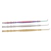 3pcs Stainless Steel Eyelash Lift Brushes Double Ended Lash Separator