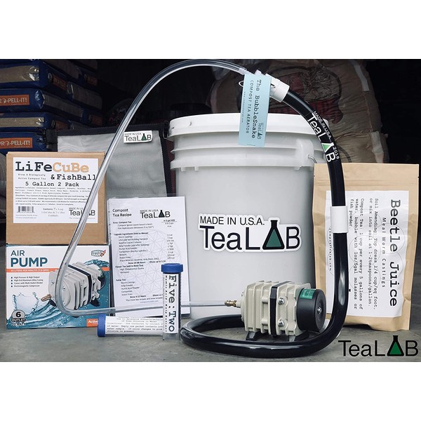Complete Compost Tea Brewer Kit : 5 Gallon : Bubbles Other Brewers Out of The Water