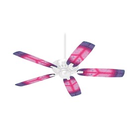 Tie Dye Peace Sign 110 - Ceiling Fan Skin Kit fits most 42 inch fans (FAN and BLADES SOLD SEPARATELY)