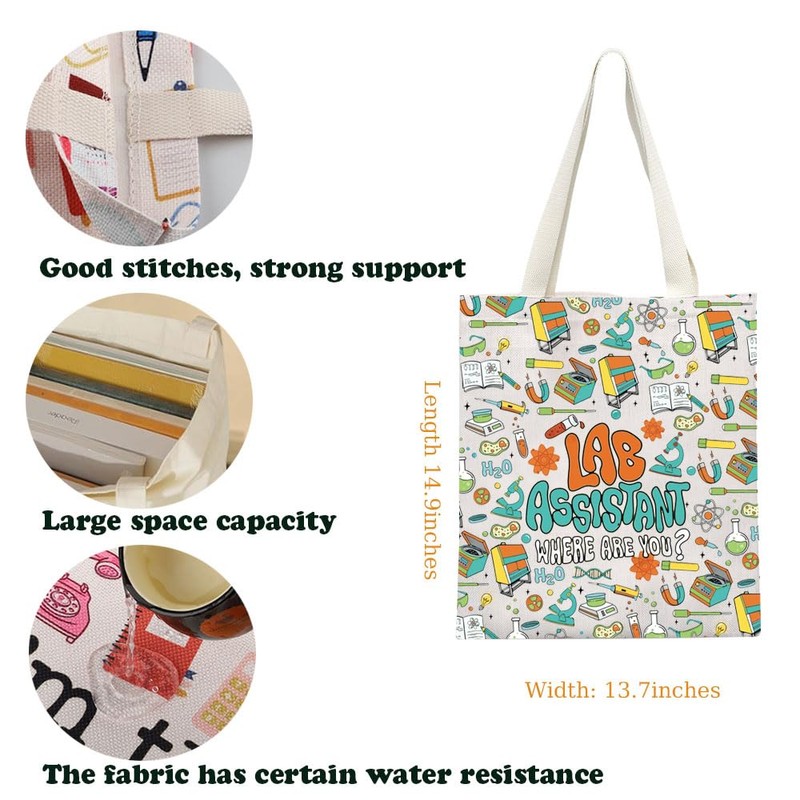 Lab Assistant Appreciation Tote Bag Lab Tech Week Canvas Bag