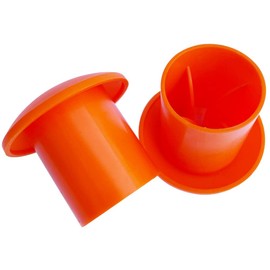 Fieaheily Rebar Safety Cap – 250 PCS Mushroom Rebar Caps, Fits Stake Size #3 - #9, 3/8" to 1.18", 10M - 30M Orange